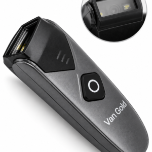 van gold vg 0668 ultra light 32g portable scanner reads 1d & 2d / qr codes, 3 in 1 connection (usb / 2.4g / bluetooth), 450mah battery 8h use 720h standby, compatible with windows/android/ios.