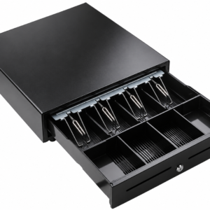 the vg 405a pos cash drawer is a durable, high efficiency unit measuring 405 x 420 x 100 mm.